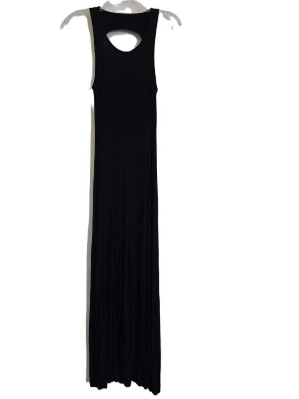 Monteau Sleeveless Black Maxi Dress Keyhole Back Size Medium